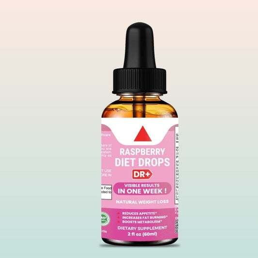 Raspberry Liquid Drops for Women and Men Diet Drops - Natural Vegan Gluten-Free Fast | 2oz
